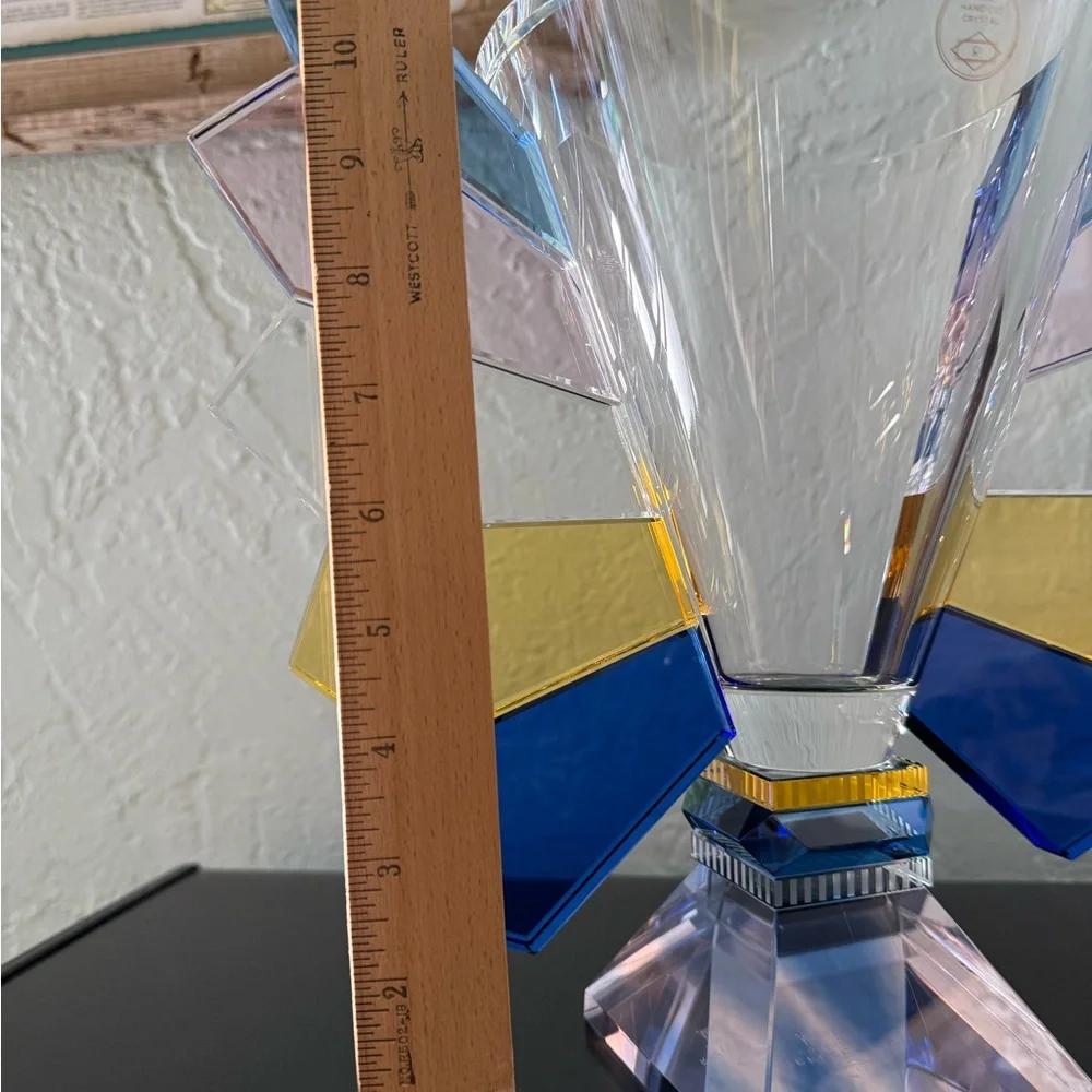 Luxury Sculptural Crystal Vase by Reflections Copenhagen – Neiman Marcus Excl